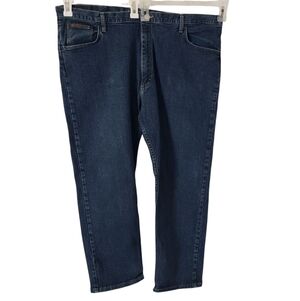 Wrangler Advance Comfort Denim Blue Straight Jeans Men's Size 42X30